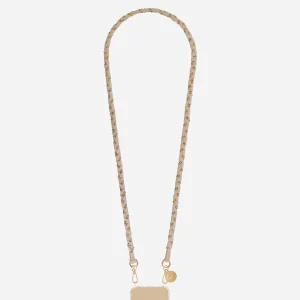 Cadena móvil Doha Beige cadena dorada